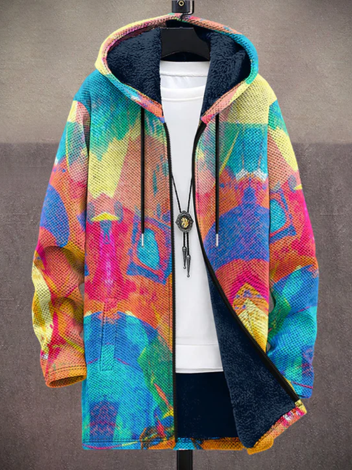 Tiarna | Luxusní uměleckou inspirovaná mikina s kapucí na zip